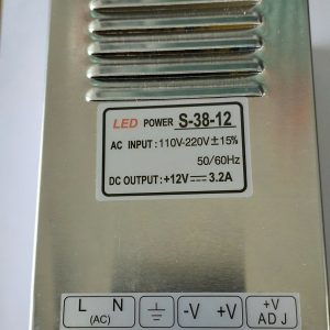 Nguồn 12V 3.2A 38W, LED POWER S-38-12
